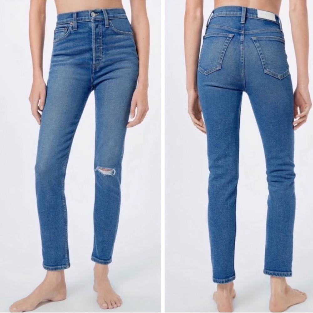 NWT RE/DONE 90’s High Rise Ankle Crop